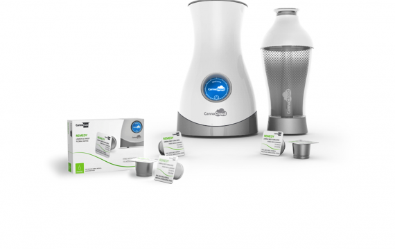 the cannabis vaporizer CannaCloud is like a Keurig for cannabis
