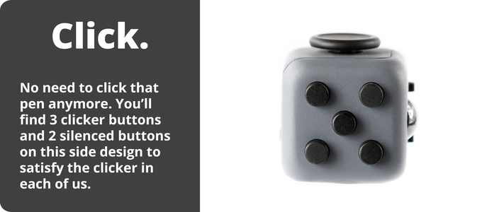 Fidget Cube with clicker buttons