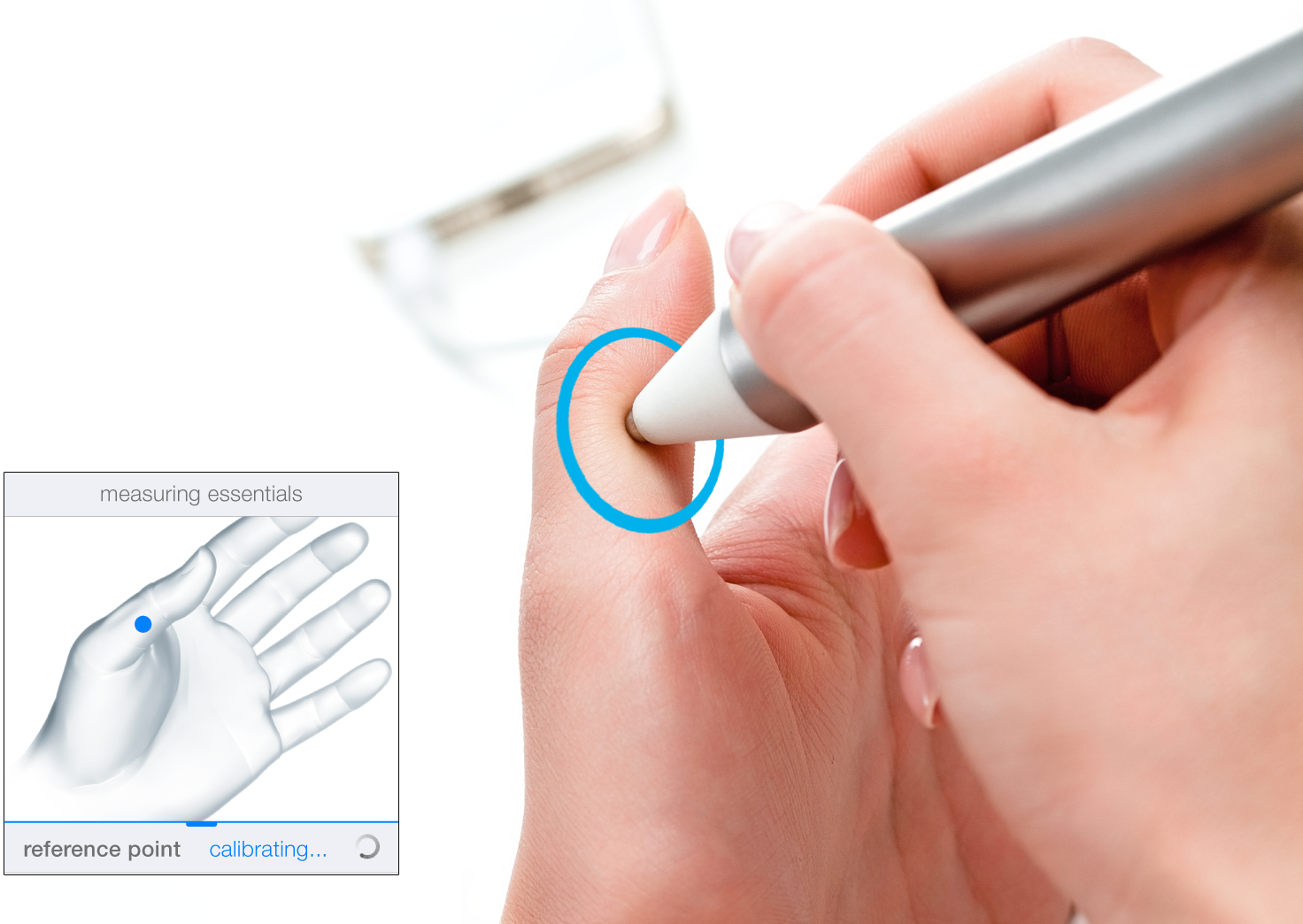 checking vitamin levels in thumb with Vitastiq