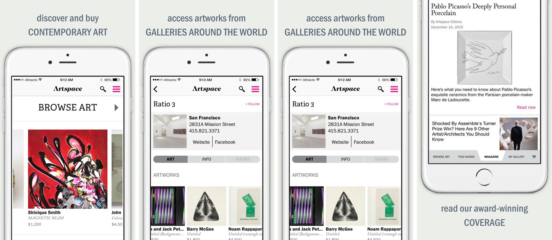 artspace app screenshots